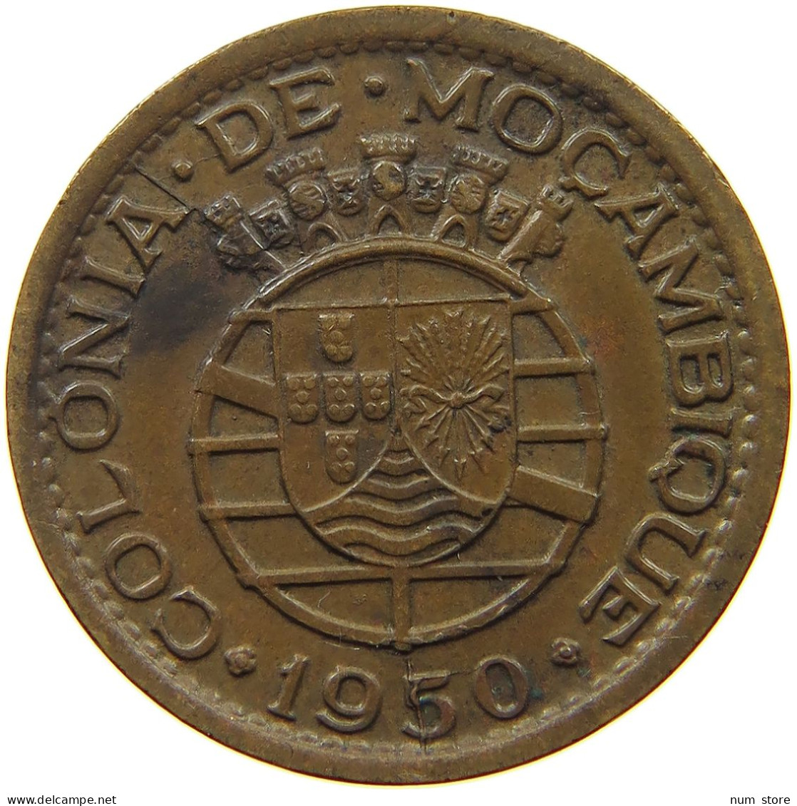 MOZAMBIQUE 20 CENTAVOS 1950  #a093 0477 - Mozambique