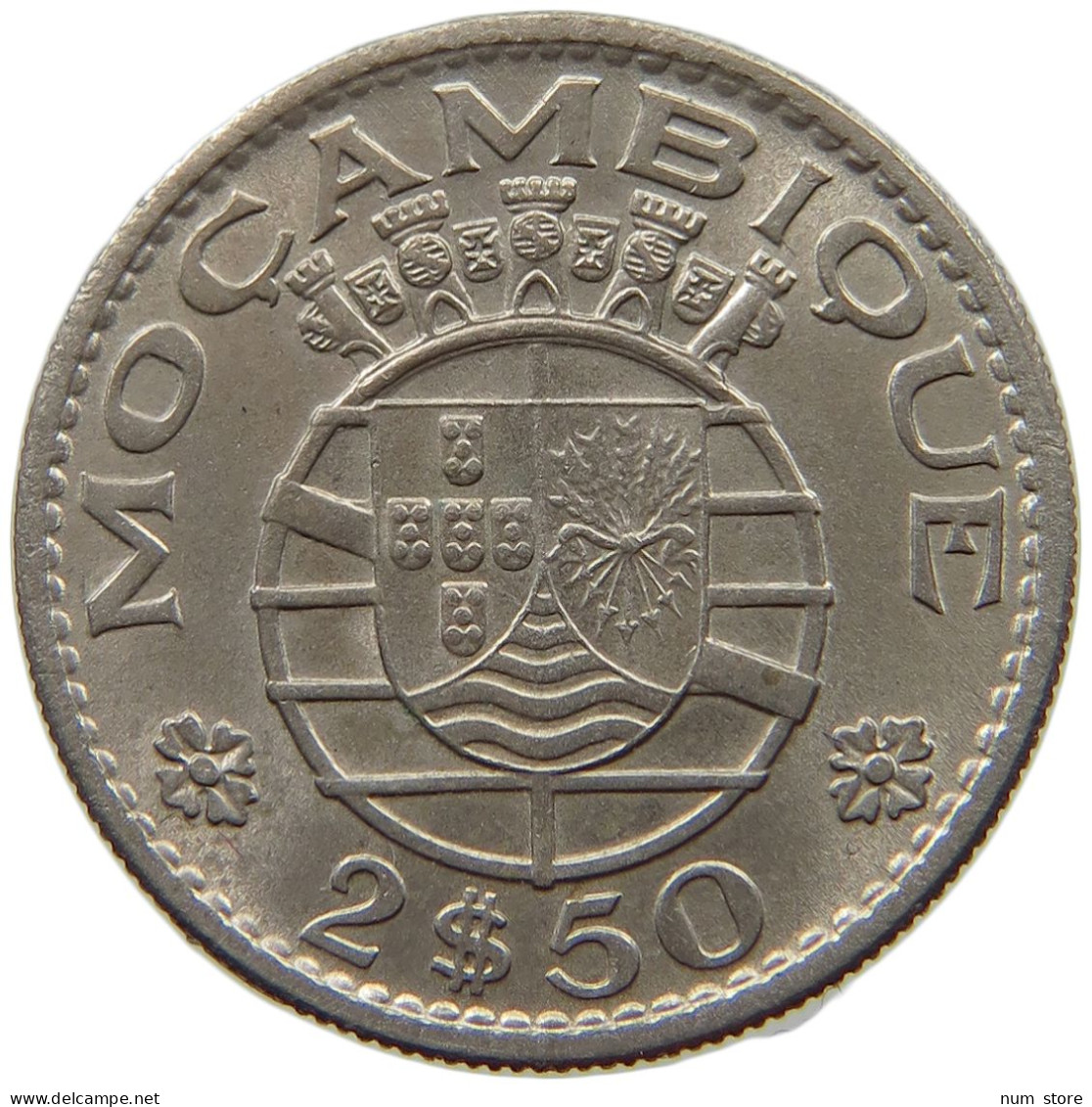 MOZAMBIQUE 2 1/2 ESCUDOS 1965  #a090 0349 - Mosambik