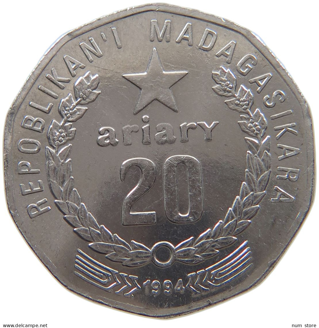 MADAGASCAR 20 ARIARY 1994  #c036 0481 - Madagascar