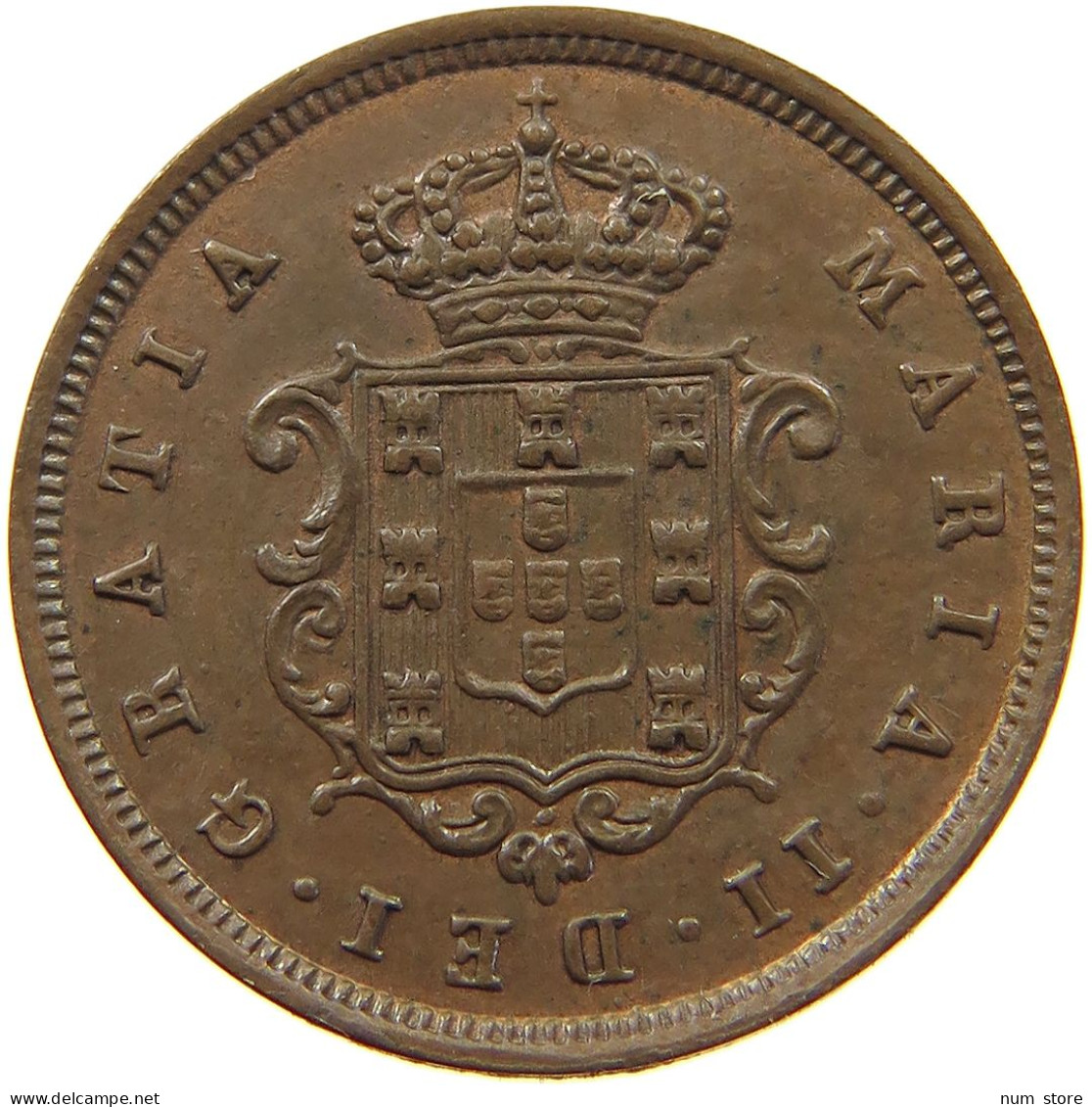 MOZAMBIQUE 2 REIS 1853 RARE #t124 0041 - Mosambik