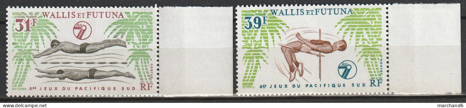 Wallis Et Futuna Sport 6è Jeux Du Pacifique Sud N°243/244 **neuf - Ongebruikt