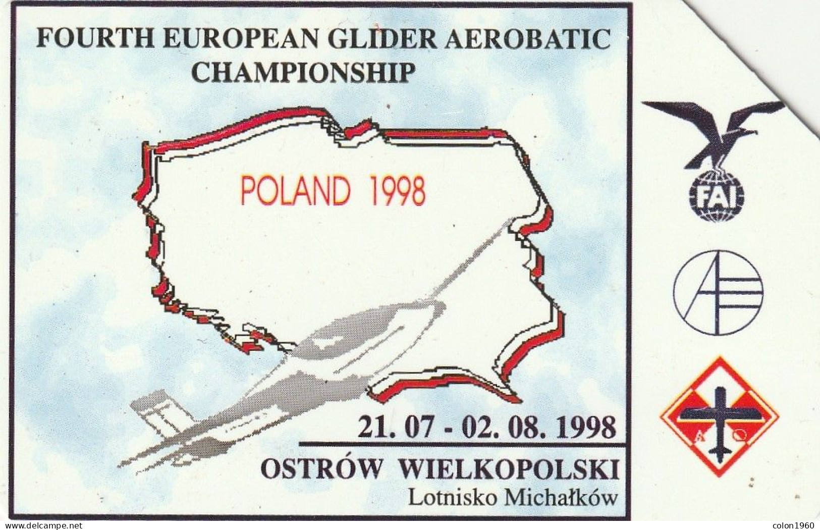 POLONIA. 567. Michalkow Airport-Ostrow Wielkopolski. 25U. 01-1998. (242) - Poland