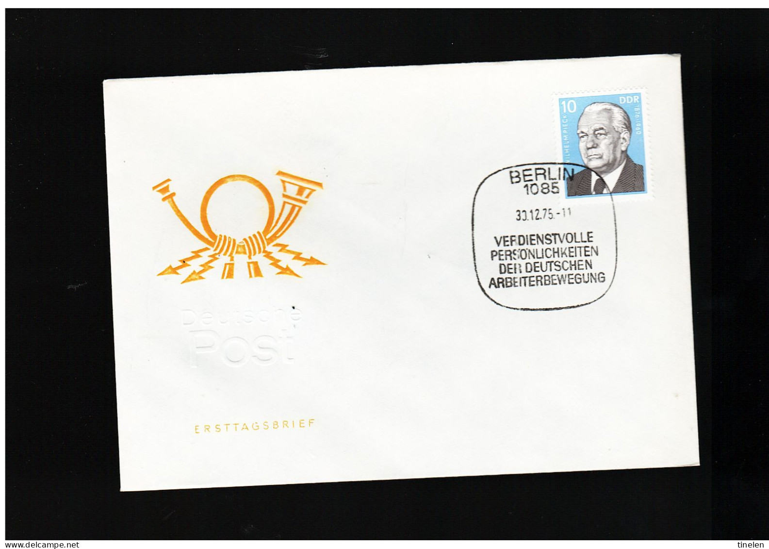 Ddr -germania Est - 1975 Fdc Personalità Del Lavoro Nella Ddr - 1971-1980