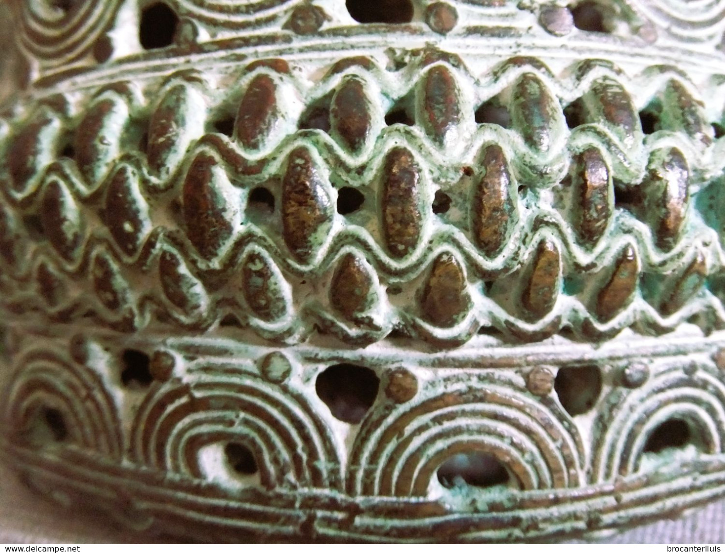 PULSERA, BRAZALETE, MONEDA BAMUN DE BRONCE, CAMERÚN (AFRICA)