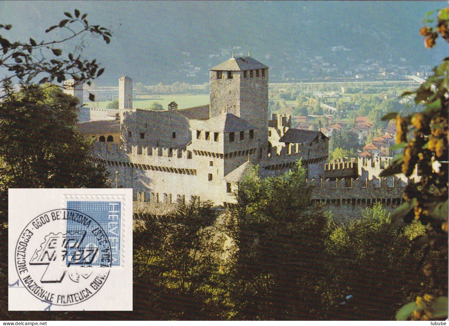 Bellinzona - Castello Di Montebello  (GIONA / Rollenfrankatur)        1987 - Bellinzone