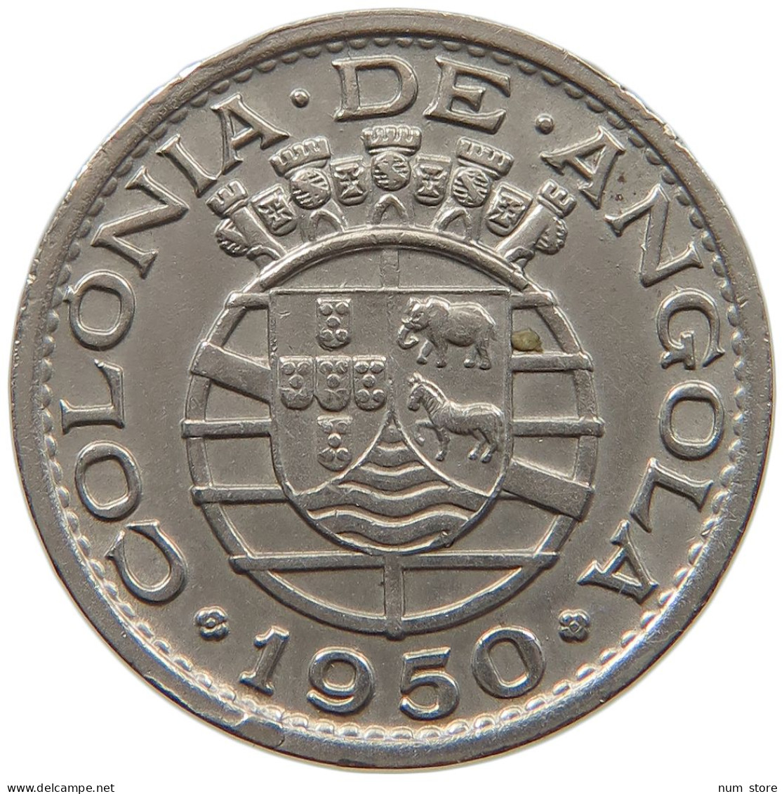 ANGOLA 50 CENTAVOS 1950  #a061 0307 - Angola