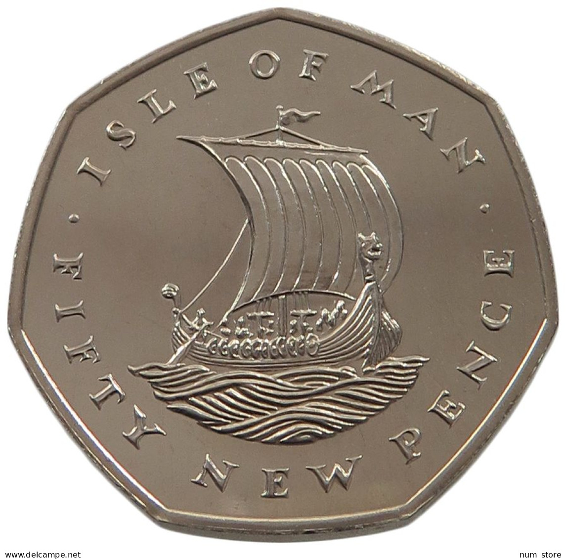 ISLE OF MAN 50 PENCE 1971  #alb032 0095 - Isle Of Man