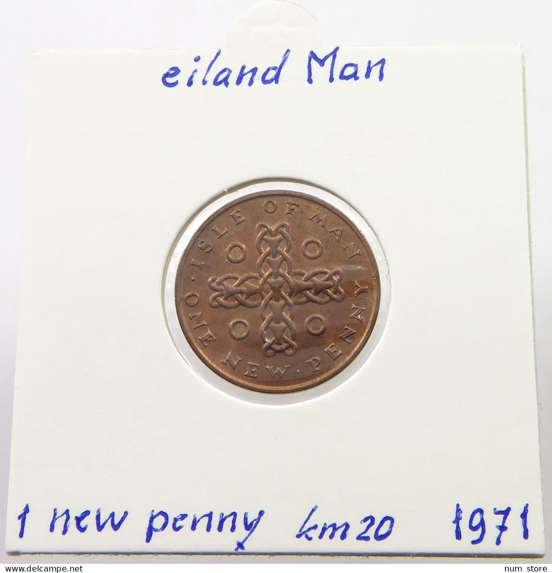 ISLE OF MAN NEW PENNY 1971 Elizabeth II. (1952-2022) #alb028 0399 - Isle Of Man