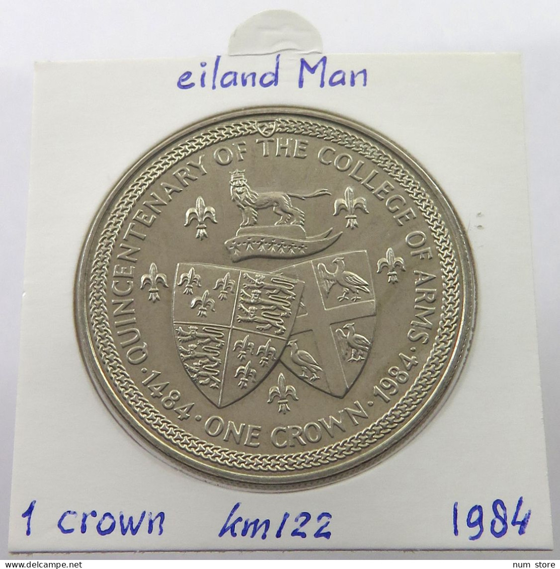 ISLE OF MAN CROWN 1984  #alb026 0167 - Isle Of Man