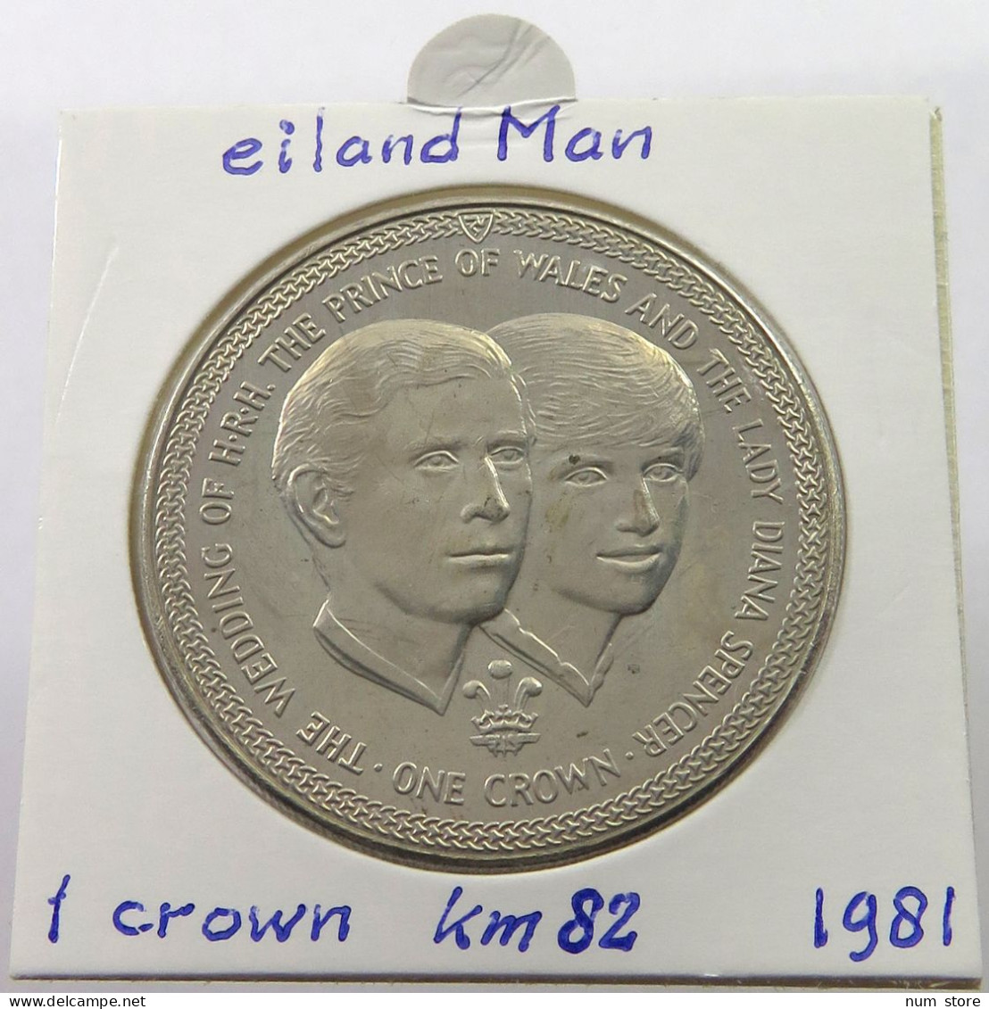 ISLE OF MAN CROWN 1981  #alb026 0127 - Isla Man