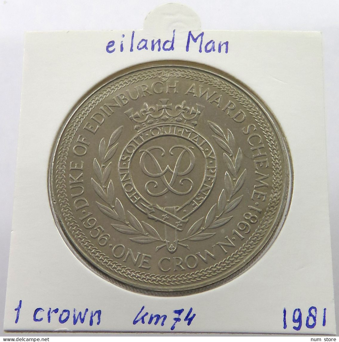 ISLE OF MAN CROWN 1981  #alb026 0111 - Isla Man