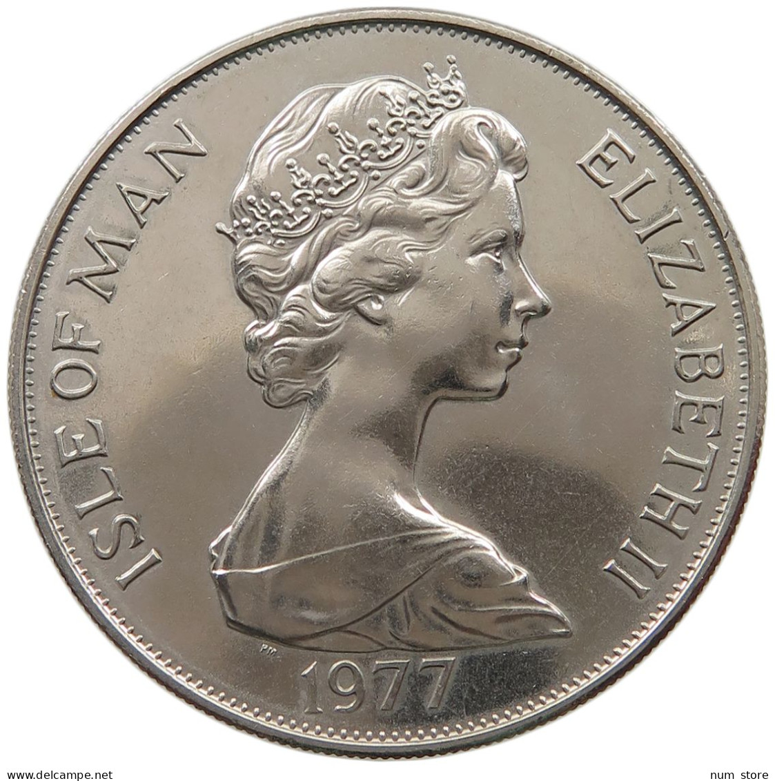 ISLE OF MAN CROWN 1977 Elizabeth II. (1952-2022) #a042 0315 - Isle Of Man