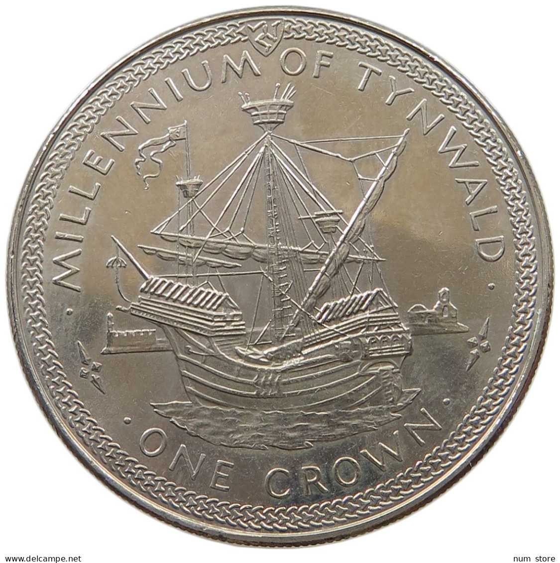 ISLE OF MAN CROWN 1979 Elizabeth II. (1952-2022) #a026 0381 - Isle Of Man