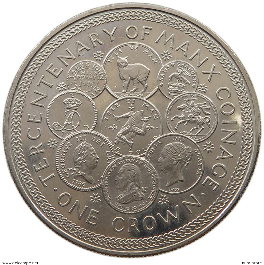 ISLE OF MAN CROWN 1979 Elizabeth II. (1952-2022) #a026 0365 - Isle Of Man