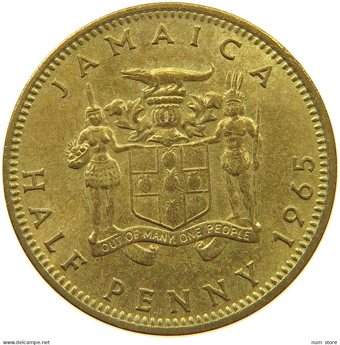 JAMAICA 1/2 PENNY 1965  #c075 0485 - Jamaica