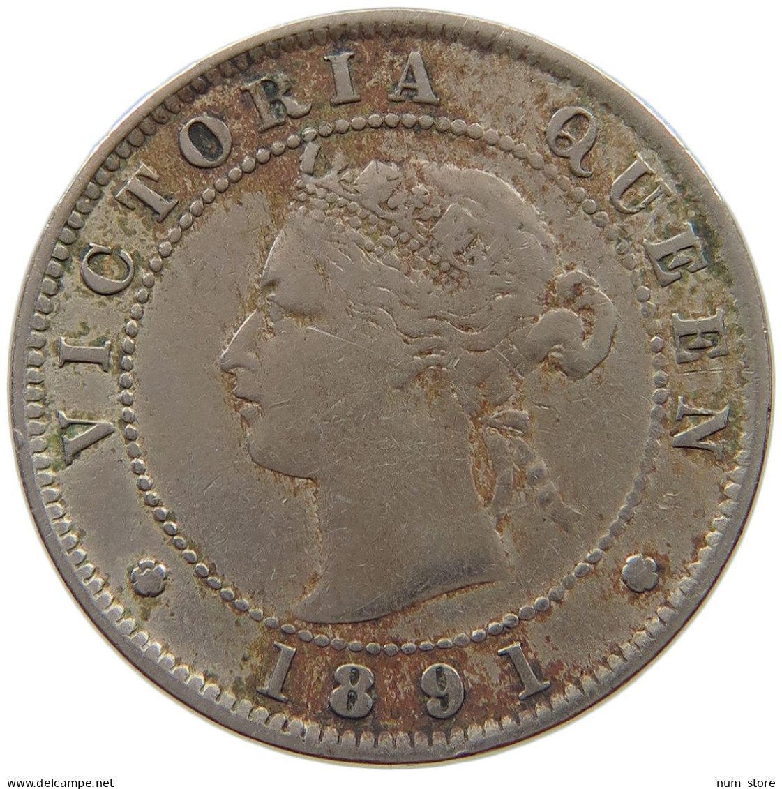 JAMAICA 1/2 PENNY 1891 Victoria 1837-1901 #a088 0313 - Jamaica