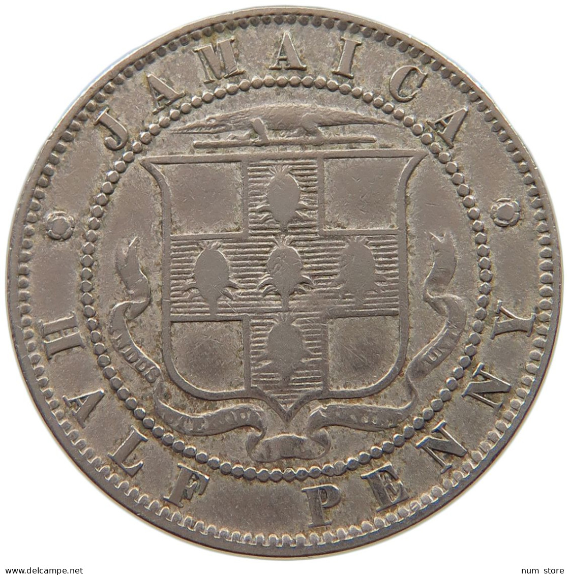 JAMAICA 1/2 PENNY 1894 Victoria 1837-1901 #a080 0003 - Jamaica