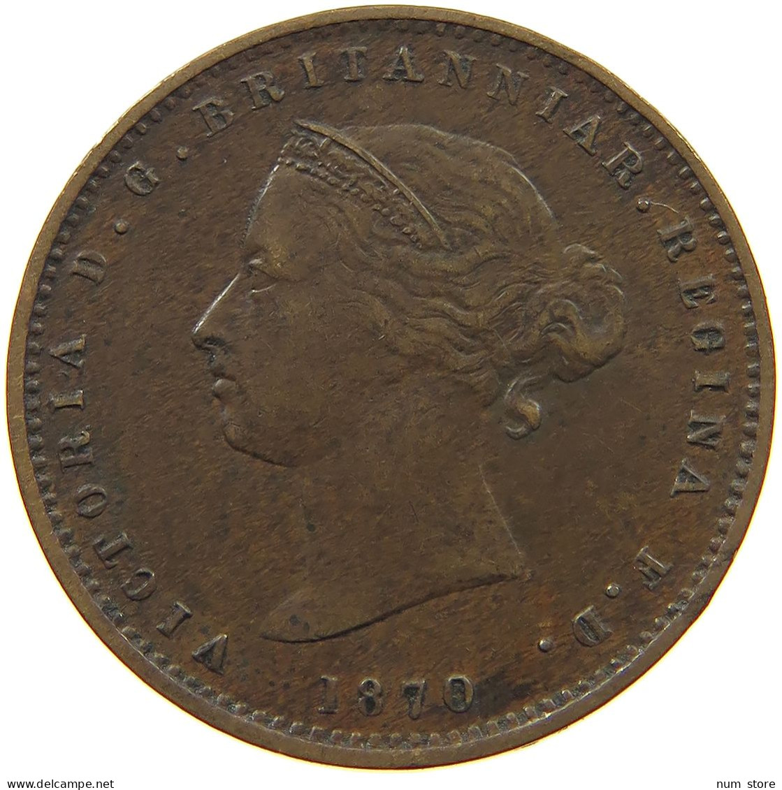 JERSEY 1/26 SHILLING 1870 Victoria 1837-1901 #c010 0035 - Jersey