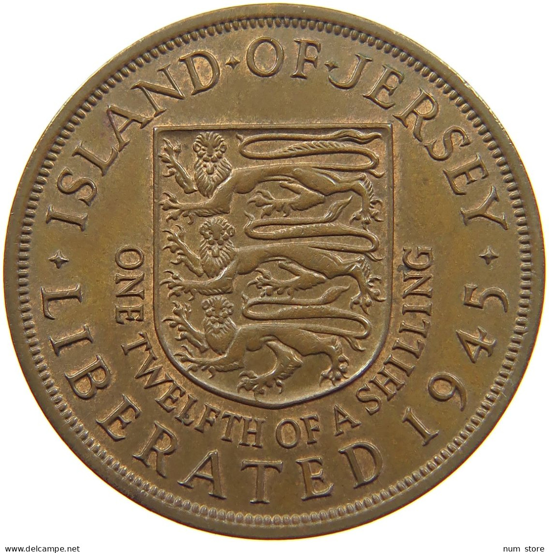 JERSEY 1/12 SHILLING 1945 George VI. (1936-1952) #c001 0111 - Jersey