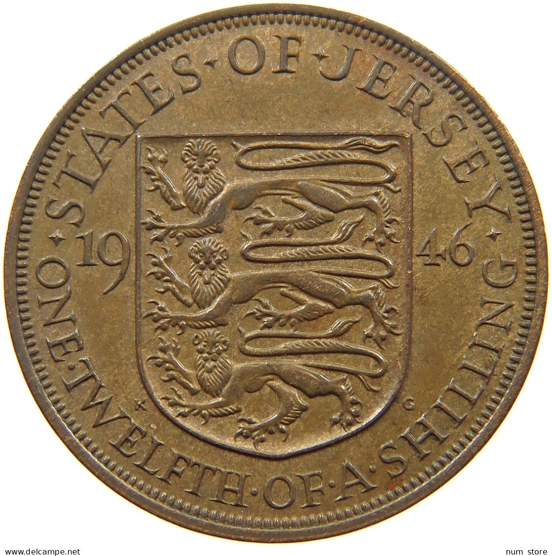 JERSEY 1/12 SHILLING 1946 George VI. (1936-1952) #a091 1013 - Jersey