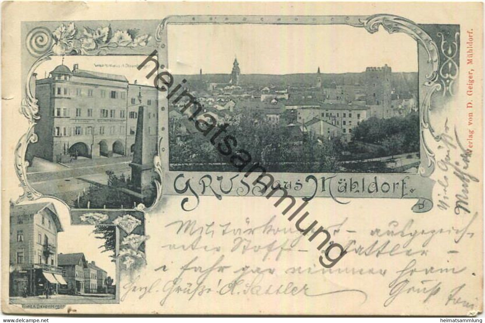 Mühldorf Am Inn - Warenhaus A. Daxenberger - Verlag D. Geiger Mühldorf - Gel. 1900 - Muehldorf