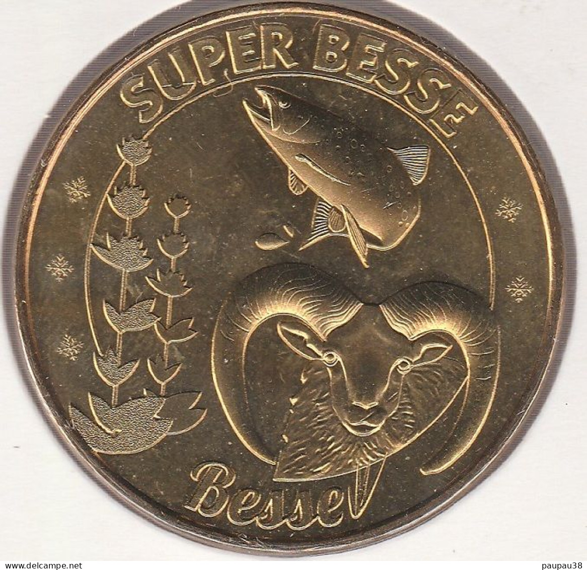 MONNAIE DE PARIS 2015 - 63 SUPER-BESSE - Le Mouflon Et La Truite Fario - 2015