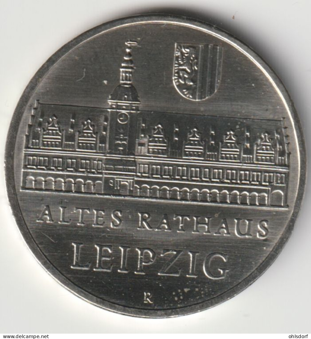 DDR 1984: 5 Mark, Rathaus Leipzig, KM 96 - 5 Mark