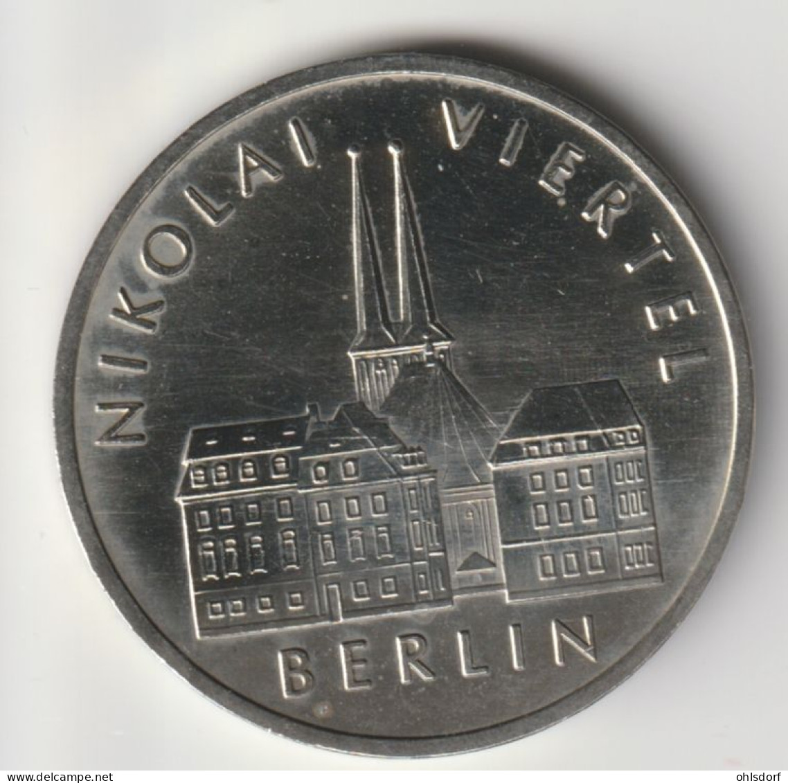 DDR 1987: 5 Mark, Berlin Nikolaiviertel, KM 114 - 5 Mark