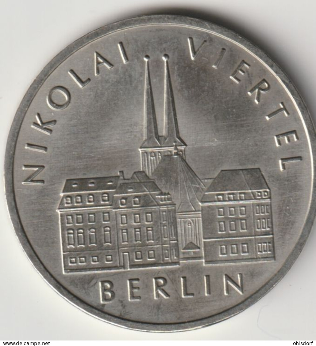 DDR 1987: 5 Mark, Berlin Nikolaiviertel, KM 114 - 5 Marchi