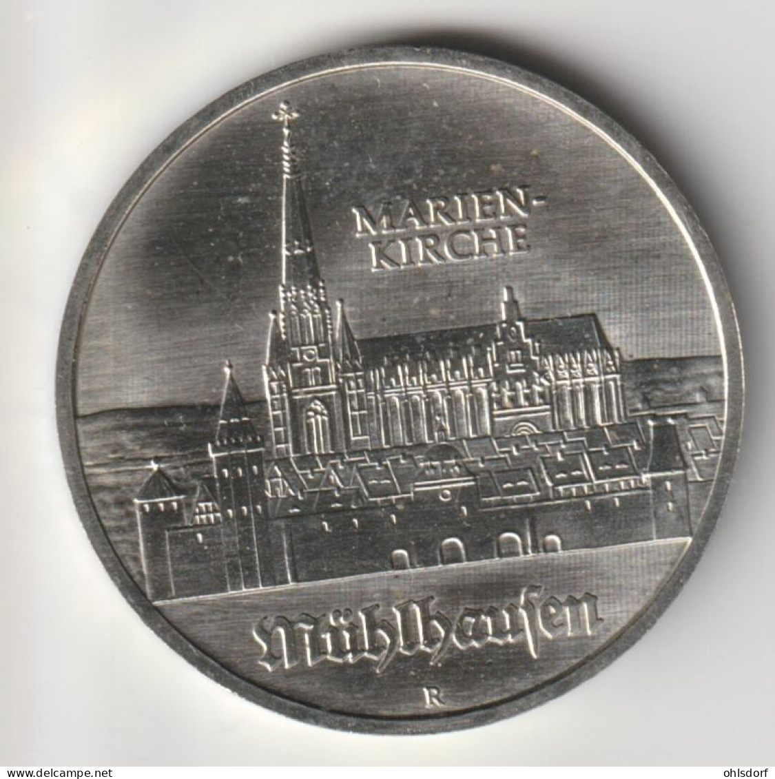 DDR 1989: 5 Mark, Mühlhausen, KM 130 - 5 Mark