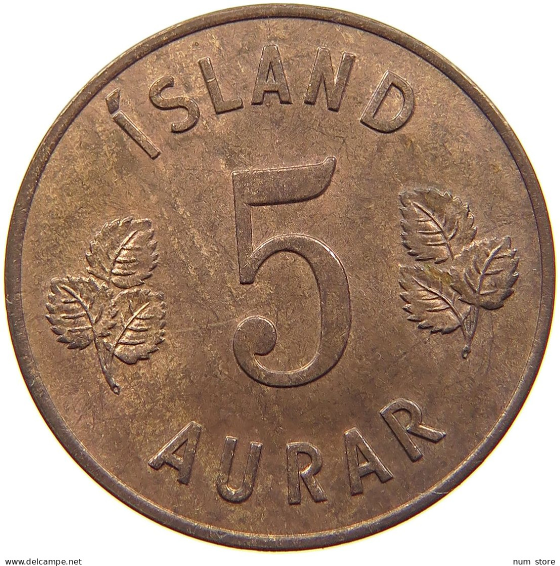 ICELAND 5 AURAR 1966  #c079 0123 - IJsland