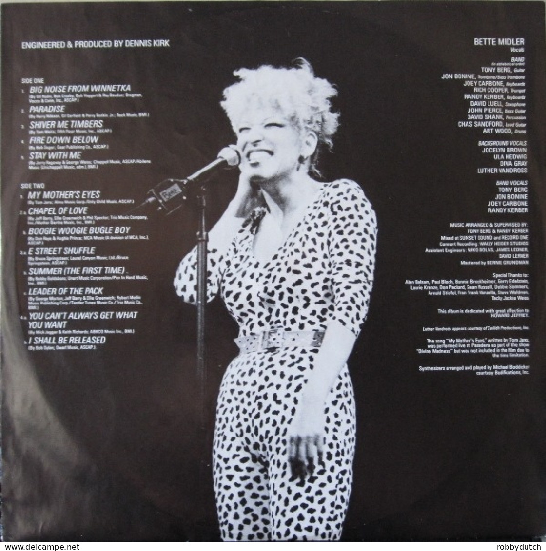 * LP *  BETTE MIDLER - DEVINE MADNESS (USA 1980 EX) - Disco, Pop