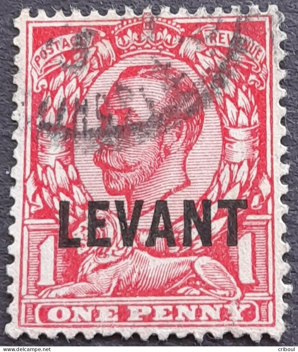 Levant Britannique 1911 George V Timbre De Grande Bretagne Great Britain Surchargé Overprinted LEVANT Yvert 40 O Used - Levant Britannique