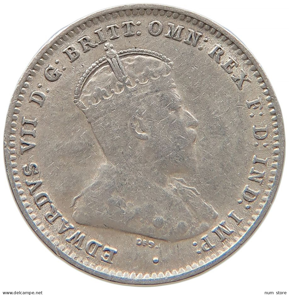 AUSTRALIA THREEPENCE 1910 Edward VII., 1901 - 1910 #t011 0341 - Threepence