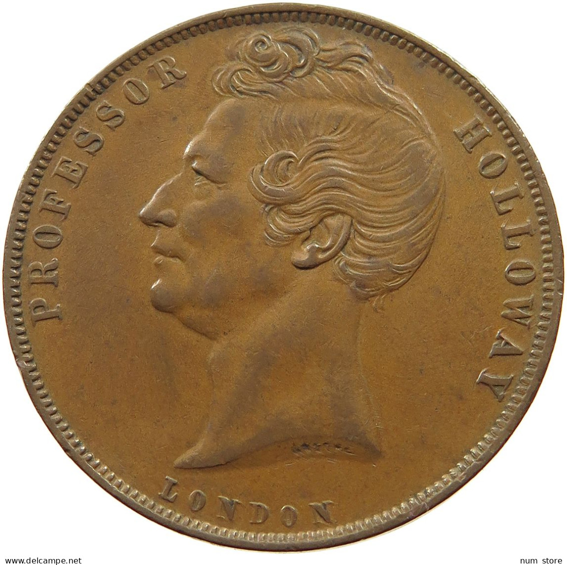 AUSTRALIA PENNY TOKEN 1858 Victoria (1837-1901) PROFESSOR HOLLOWAY LONDON #t059 0193 - Penny