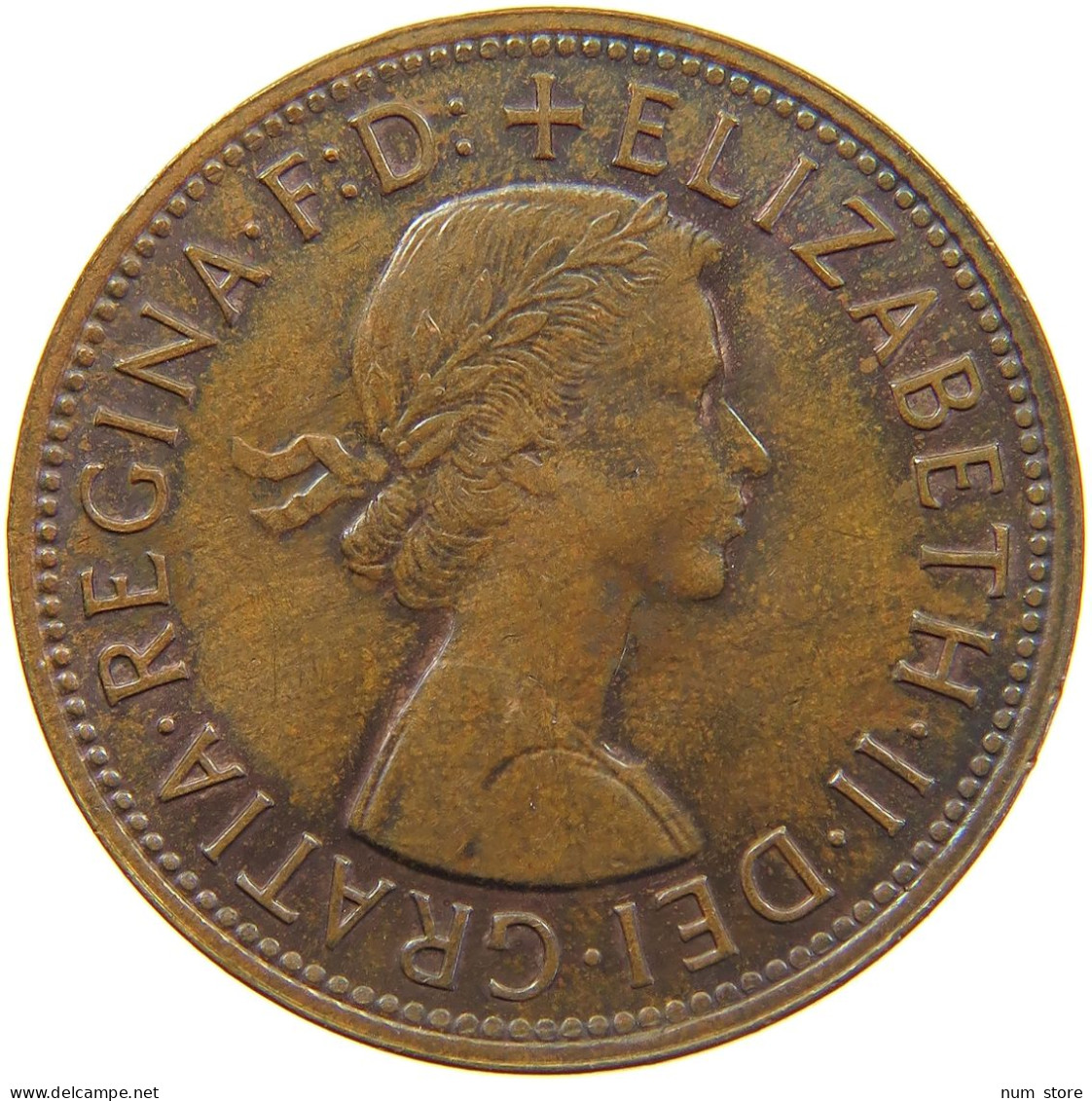 AUSTRALIA PENNY 1956 Elizabeth II. (1952-) #c033 0227 - Penny