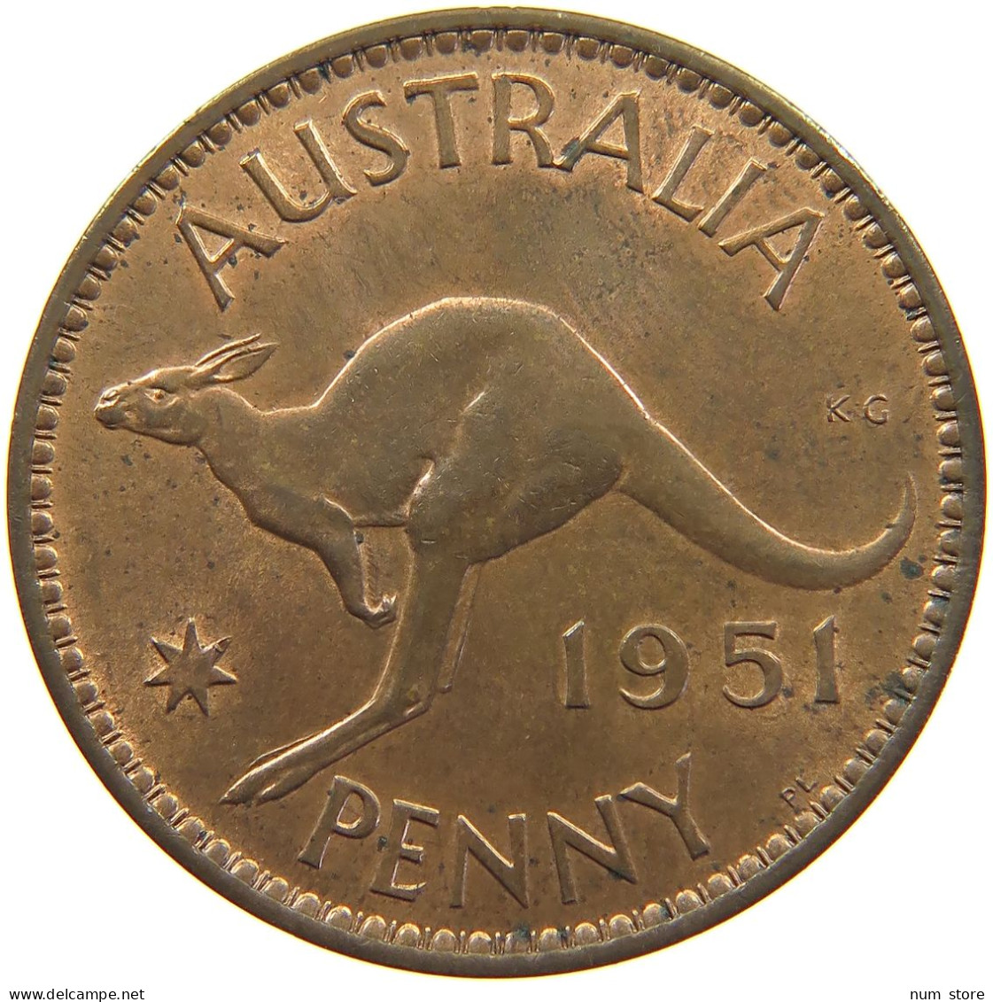 AUSTRALIA PENNY 1951 George VI. (1936-1952) #c033 0231 - Penny