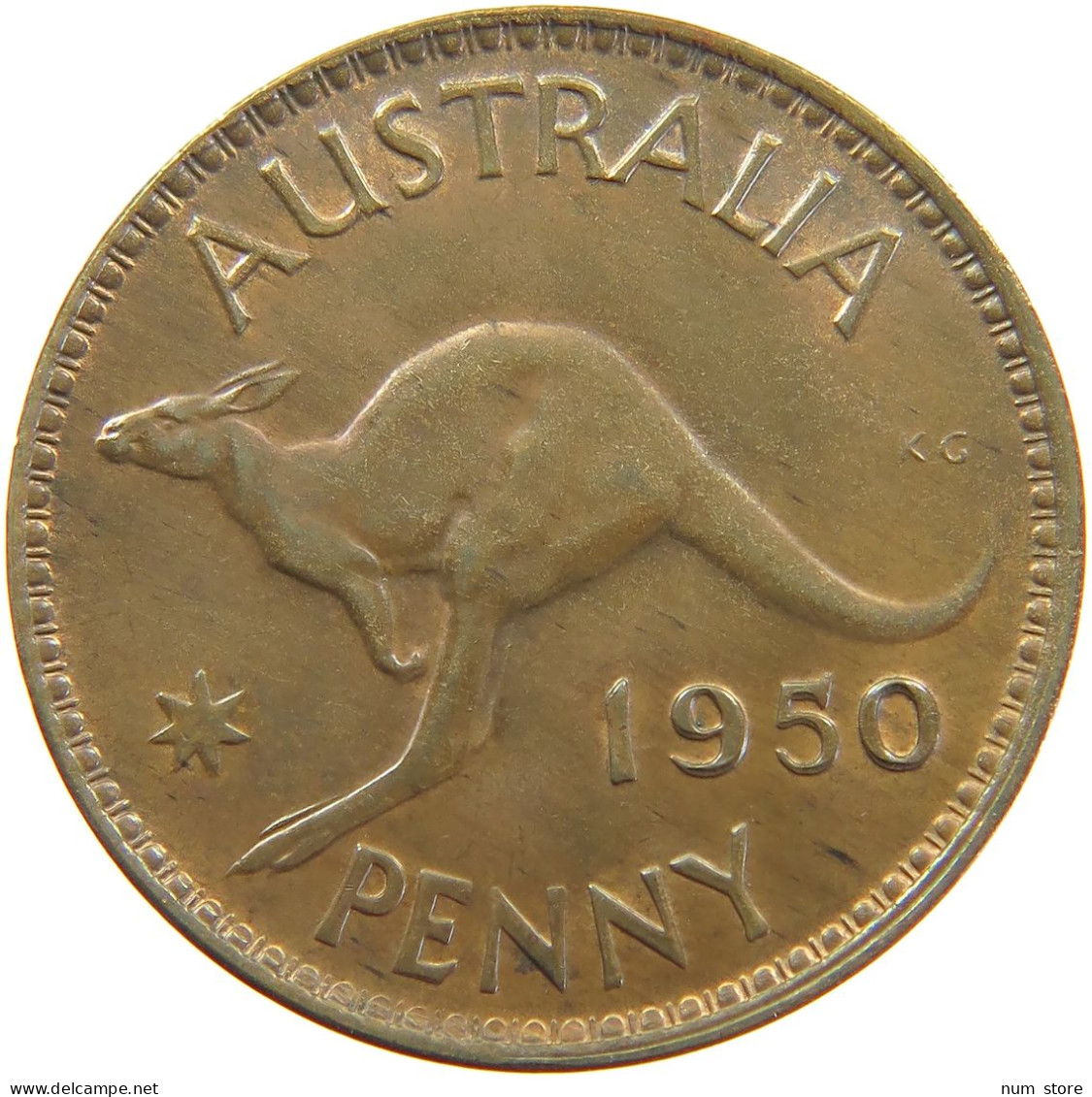 AUSTRALIA PENNY 1950 George VI. (1936-1952) #a062 0261 - Penny