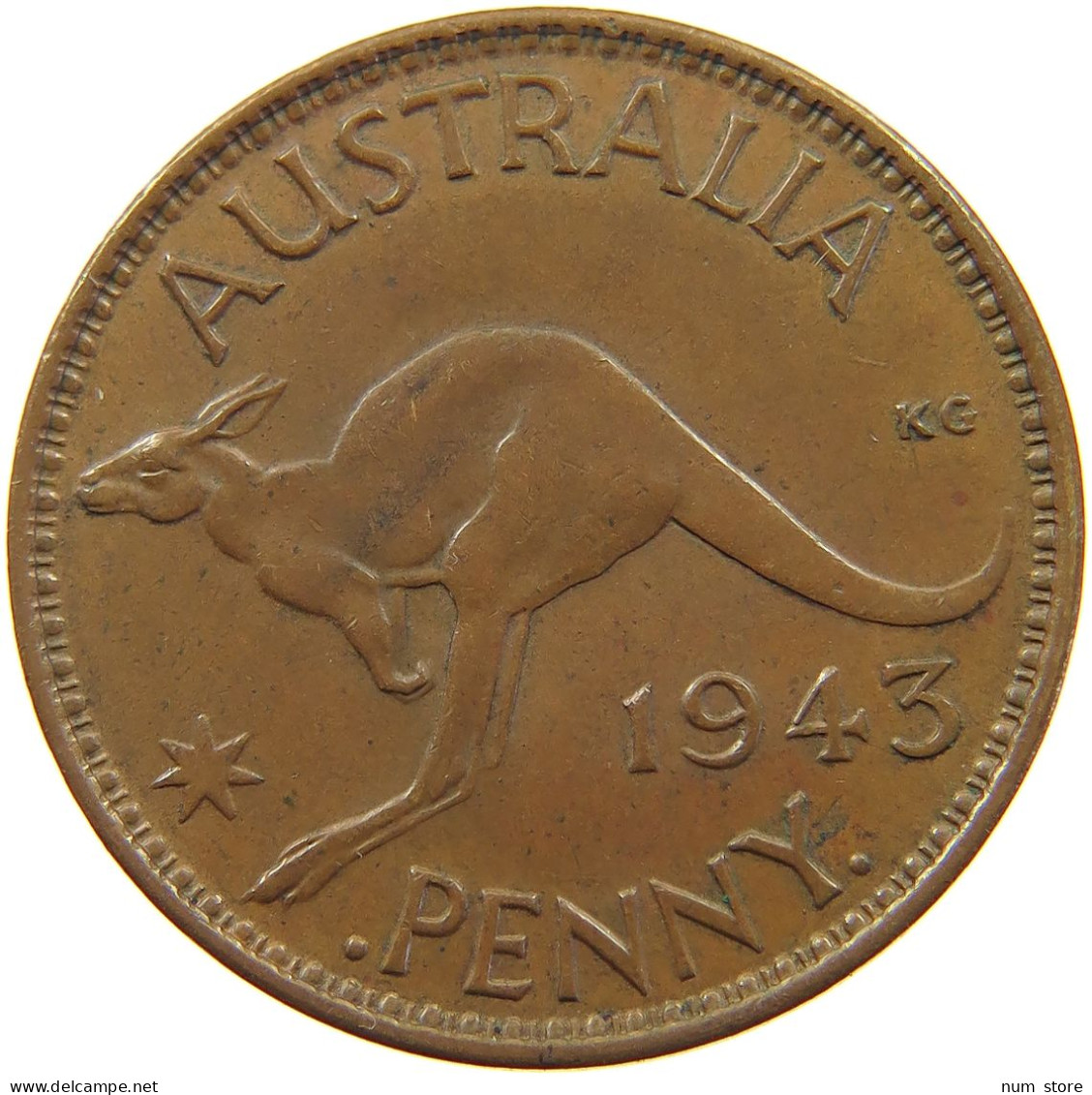 AUSTRALIA PENNY 1943 George VI. (1936-1952) #a031 0219 - Penny