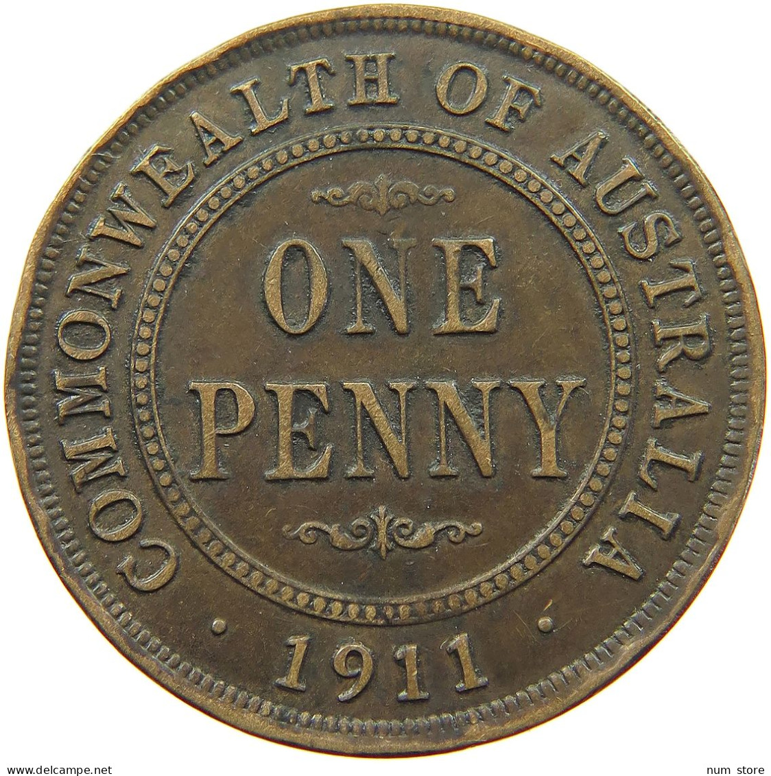 AUSTRALIA PENNY 1911 George V. (1910-1936) #a007 0283 - Penny