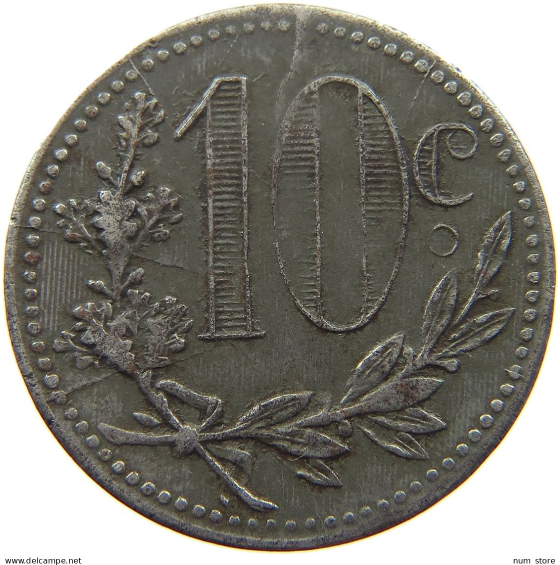 ALGERIA 10 CENTIMES 1916 10 CENTIMES 1916 ALGER IRON #t130 0071 - Algerije