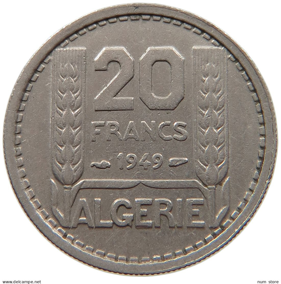 ALGERIA 20 FRANCS 1949  #s028 0127 - Algerije