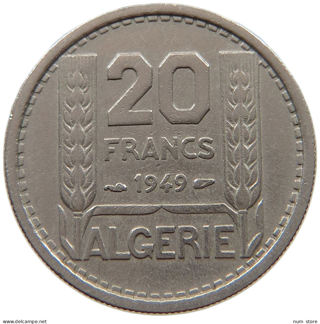 ALGERIA 20 FRANCS 1949  #a089 0769 - Algeria