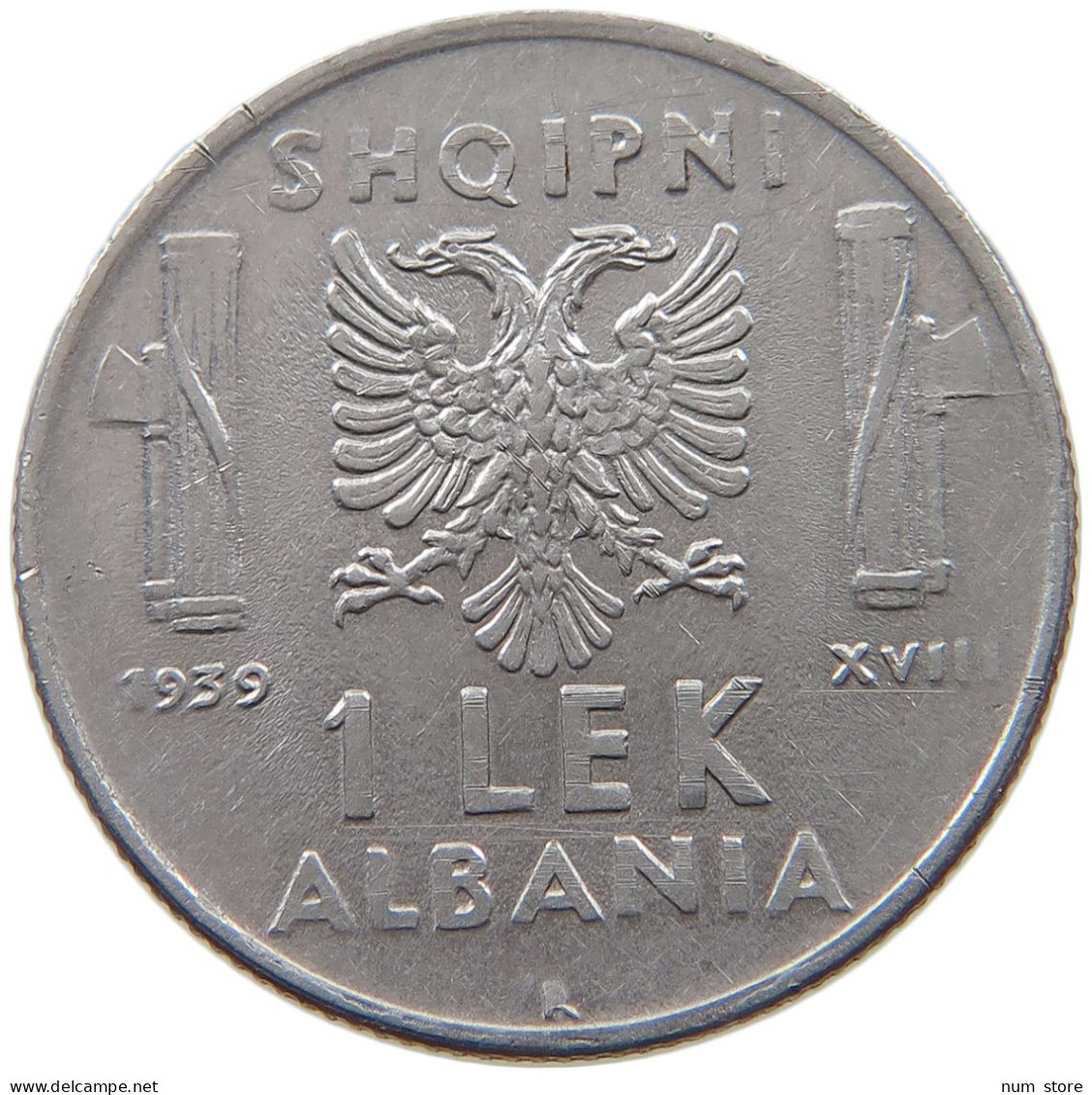 ALBANIA LEK 1939  #a037 0369 - Albanië