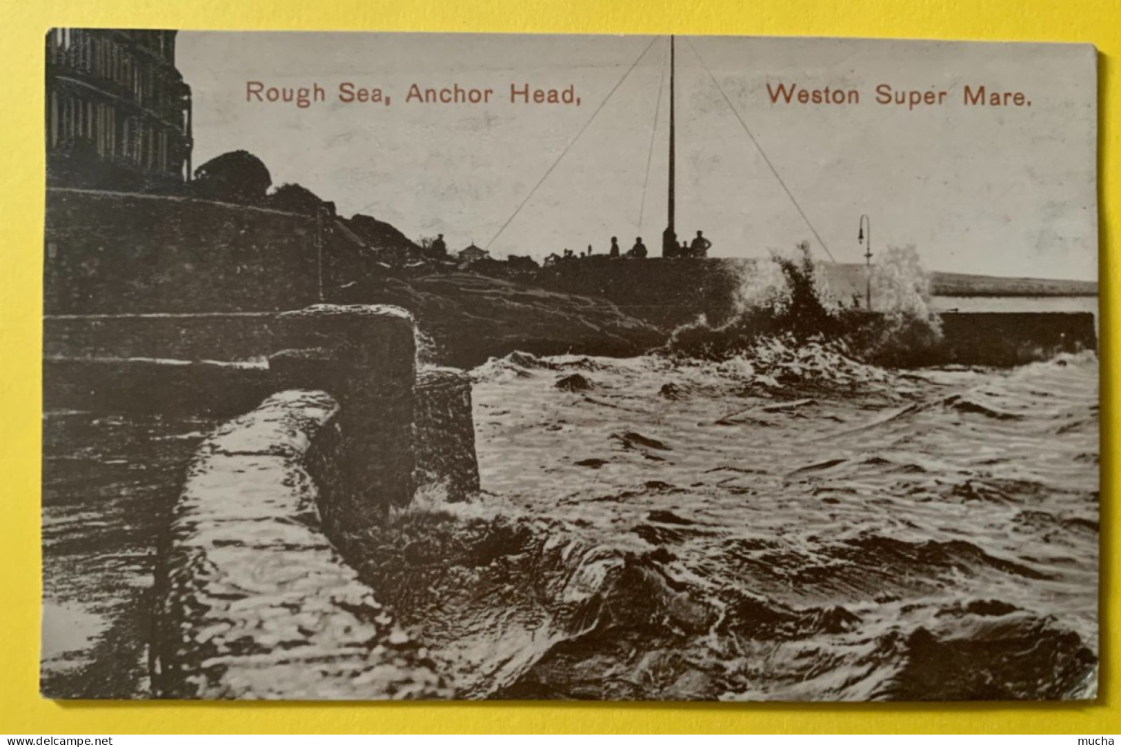 19569 - Rough Sea Anchor Head Weston Super Mare - Weston-Super-Mare