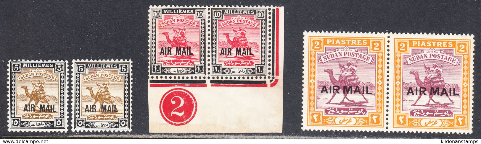 Sudan 1931 Air Mail, Mint No Hinge, 2 Sets, Sc# C1-C3, SG 47-49 - Sudan (...-1951)