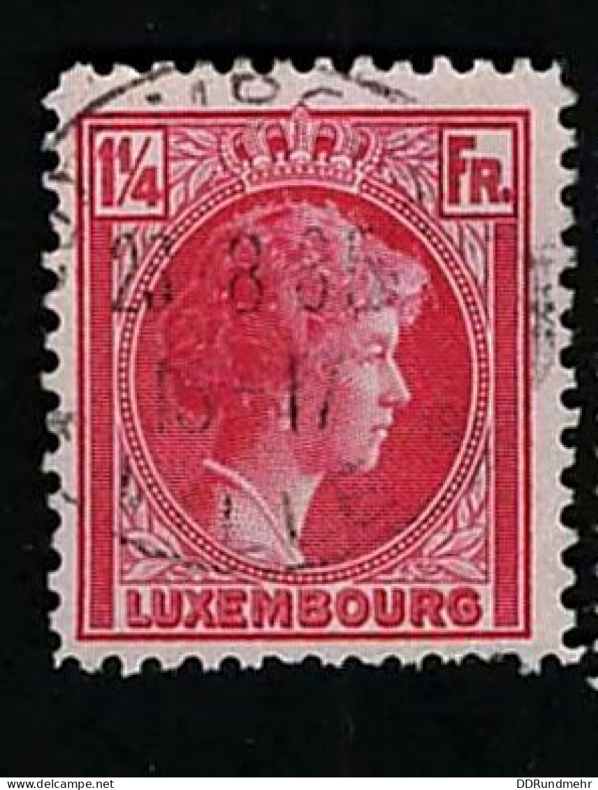 1934 Charlotte Michel LU 257 Stamp Number LU 183 Yvert Et Tellier LU 250 Stanley Gibbons LU 255c Used - 1926-39 Charlotte De Perfíl Derecho