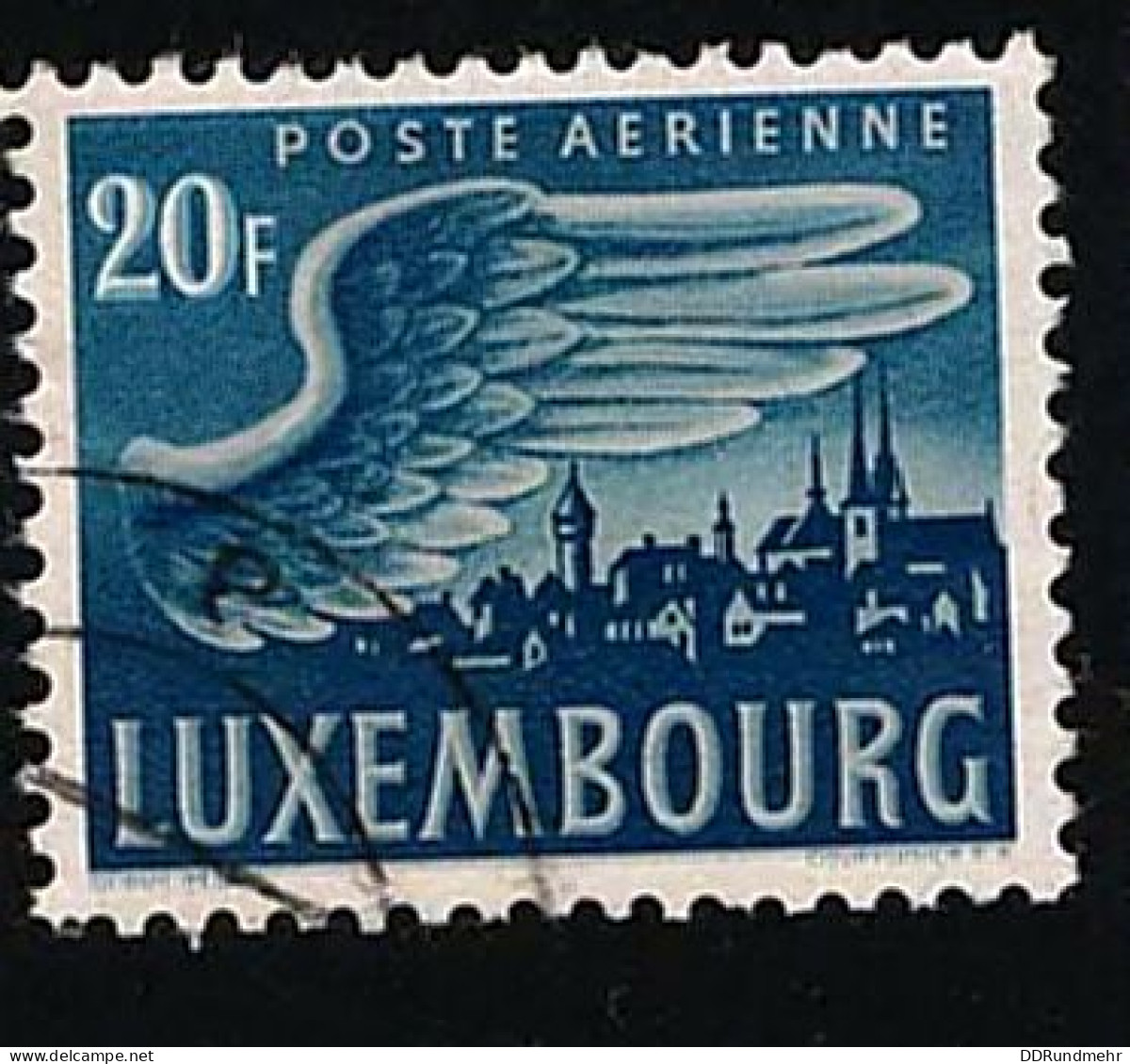 1946 Wing Of View Michel LU 410 Stamp Number LU C14 Yvert Et Tellier LU PA14 Stanley Gibbons LU 486 Used - Oblitérés