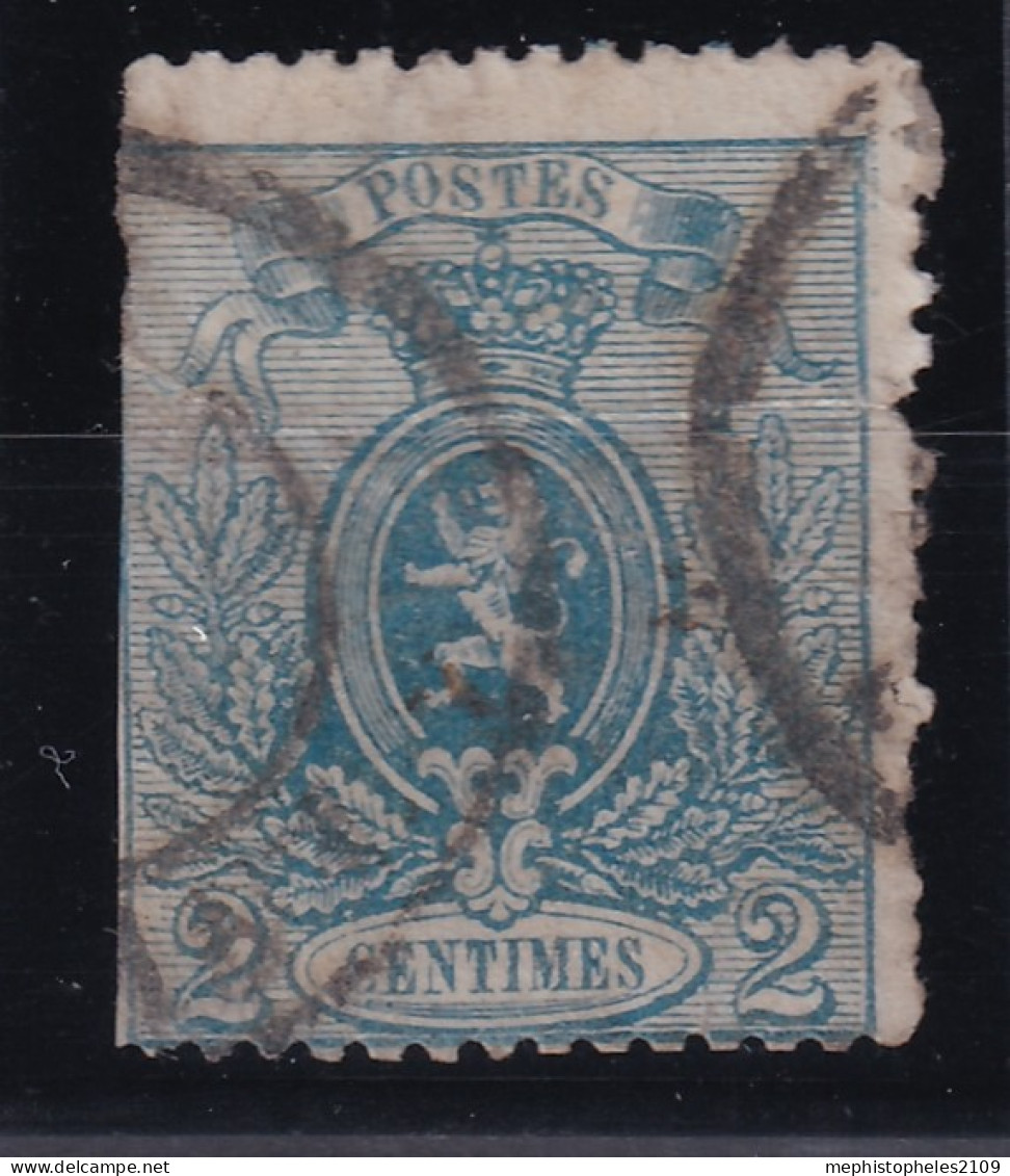 BELGIUM 1866 - Canceled - Sc# 25a - 1866-1867 Coat Of Arms