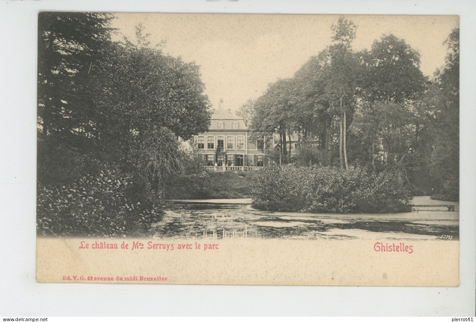 BELGIQUE - GHISTELLES - Le Château De M. SERRUYS Avec Le Parc - Gistel